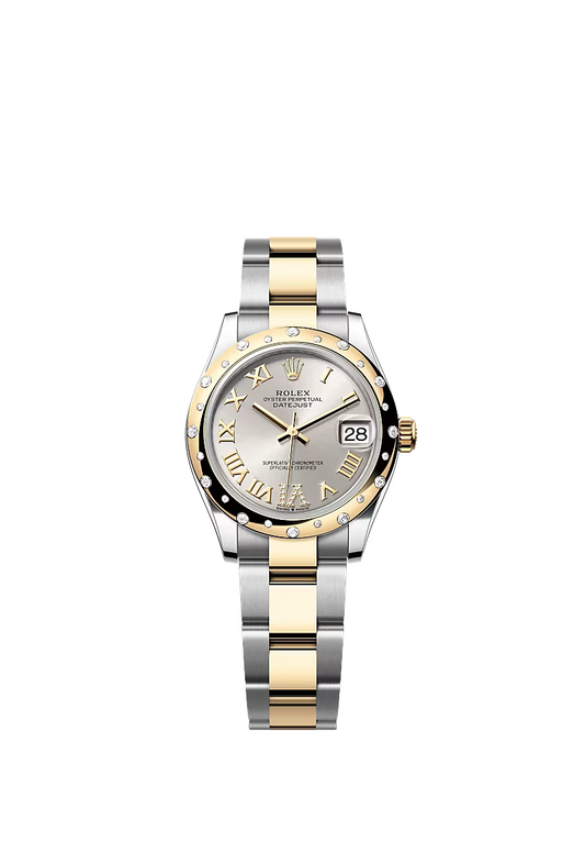 Women’s Rolex Datejust 31 Ref. 278343RBR – Yellow Rolesor, Silver Diamond Dial (Large VI), Oyster Bracelet