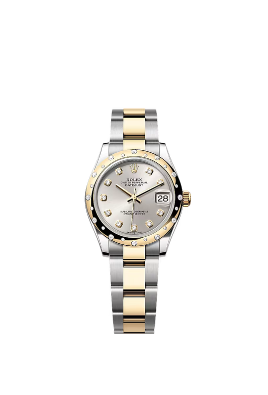 Women’s Rolex Datejust 31 Ref. 278343RBR – Yellow Rolesor, Silver Diamond Dial, Oyster Bracelet