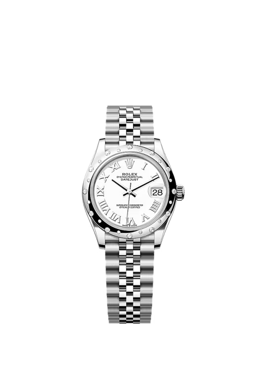 Women’s Rolex Datejust 31 Ref. 278344RBR White Diamond Dial Automatic Watch - Zeuskicks