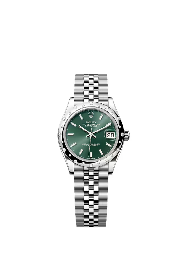 Women’s Rolex Datejust 31 Ref. 278344RBR Mint Green Diamond Dial Automatic Watch - Zeuskicks