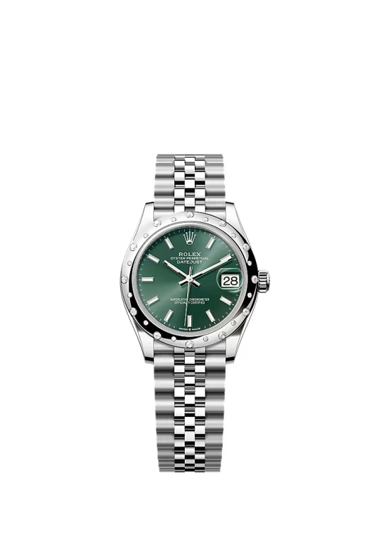 Women’s Rolex Datejust 31 Ref. 278344RBR Mint Green Diamond Dial Automatic Watch - Zeuskicks