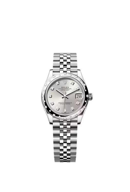 Women’s Rolex Datejust 31 Ref. 278344RBR Silver Diamond Dial Automatic Watch - Zeuskicks
