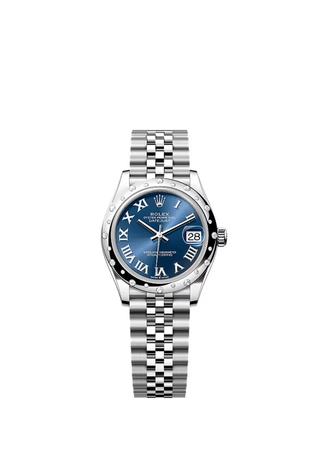 Women’s Rolex Datejust 31 Ref. 278344RBR Bright Blue Diamond Dial Automatic Watch - Zeuskicks