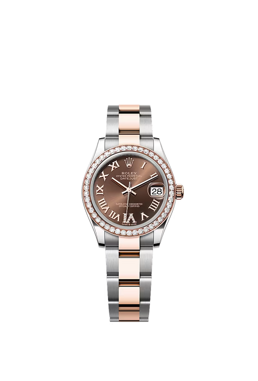 Women’s Rolex Datejust 31 278381RBR Oystersteel & Everose Gold Diamond Watch – Chocolate Diamond Dial