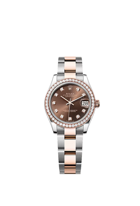 Women’s Rolex Datejust 31 278381RBR Oystersteel & Everose Gold Diamond Watch – Chocolate Diamond Dial