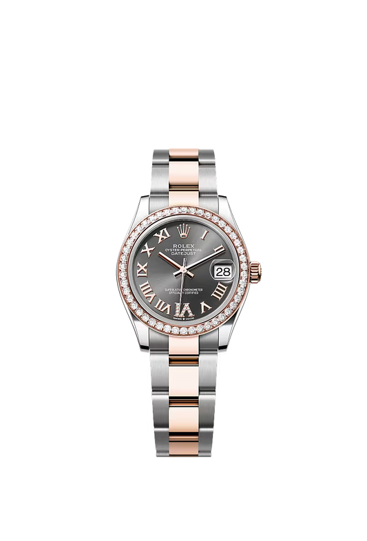 Women’s Rolex Datejust 31 278381RBR Oystersteel & Everose Gold Diamond Watch – Slate Diamond Dial