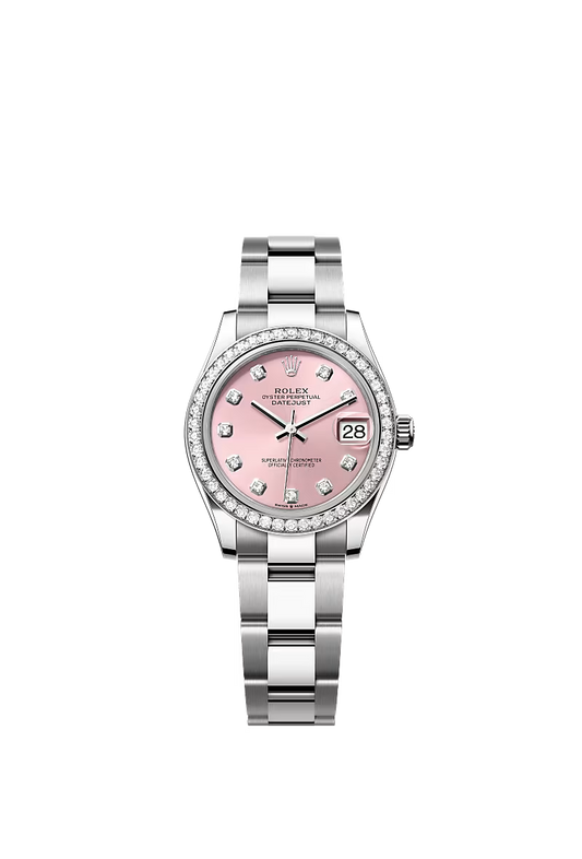 Women’s Rolex Datejust 31 278384RBR Oystersteel & White Gold Diamond Watch – Pink Dial - Zeuskicks