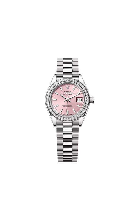 Ladies’ Rolex Lady-Datejust 279139RBR Pink Dial 18kt White Gold Diamond Watch - Zeuskicks