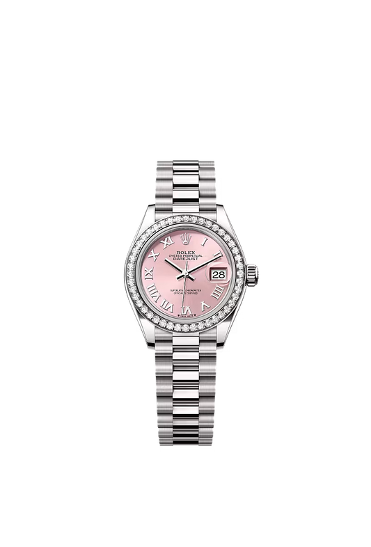 Ladies’ Rolex Lady-Datejust 279139RBR Pink Dial 18kt White Gold Diamond Watch - Zeuskicks