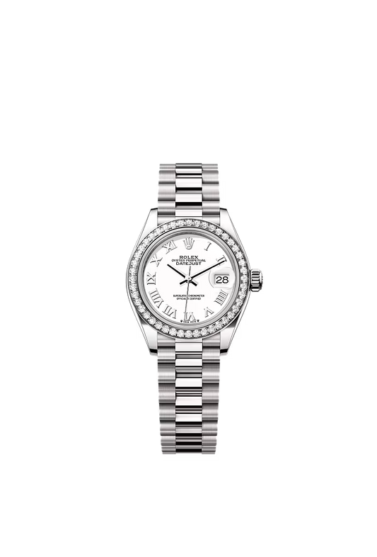 Ladies’ Rolex Lady-Datejust 279139RBR White Dial 18kt White Gold Diamond Watch - Zeuskicks