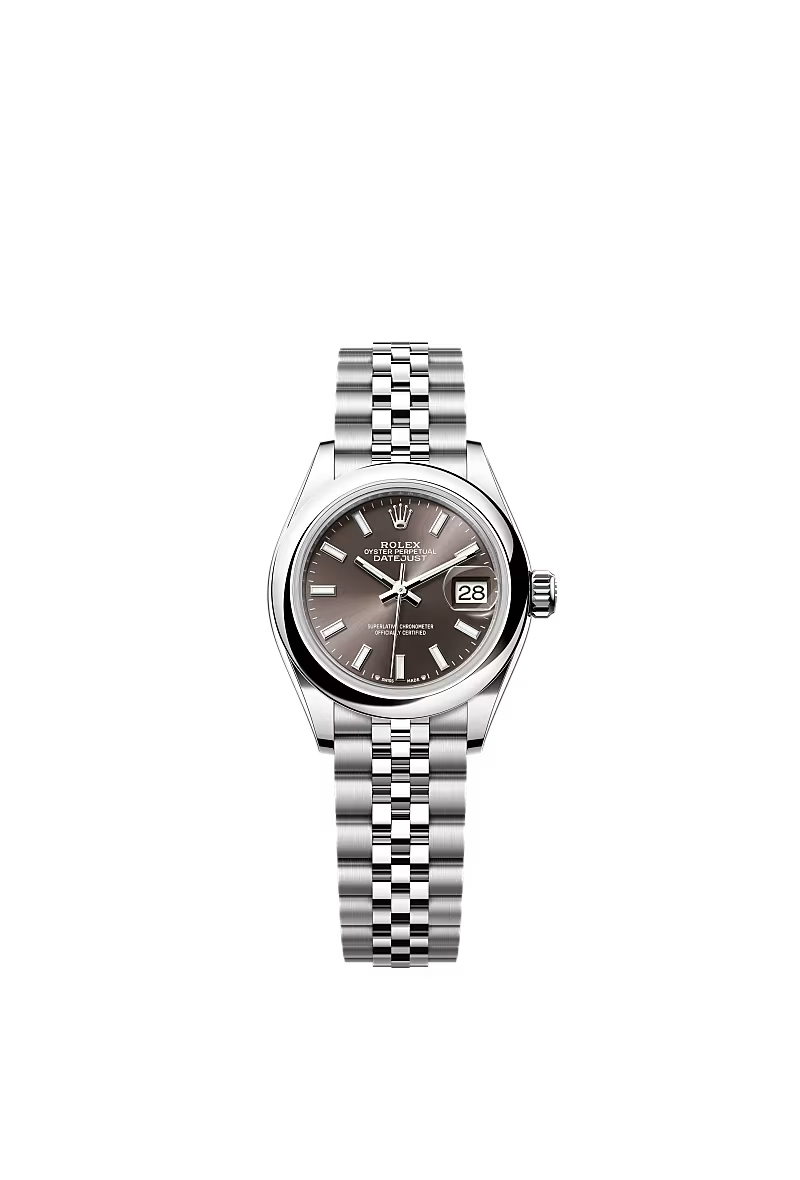 Women’s Rolex Lady-Datejust 279160 Oystersteel Dark Grey Dial Jubilee Automatic Watch - Zeuskicks