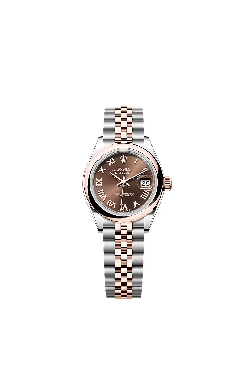 Ladies’ Rolex Lady-Datejust 28 Ref. 279161 Chocolate Dial Automatic Watch with Jubilee Bracelet - Zeuskicks