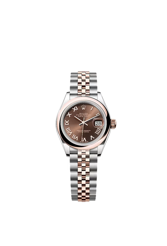 Ladies’ Rolex Lady-Datejust 28 Ref. 279161 Chocolate Dial Automatic Watch with Jubilee Bracelet - Zeuskicks