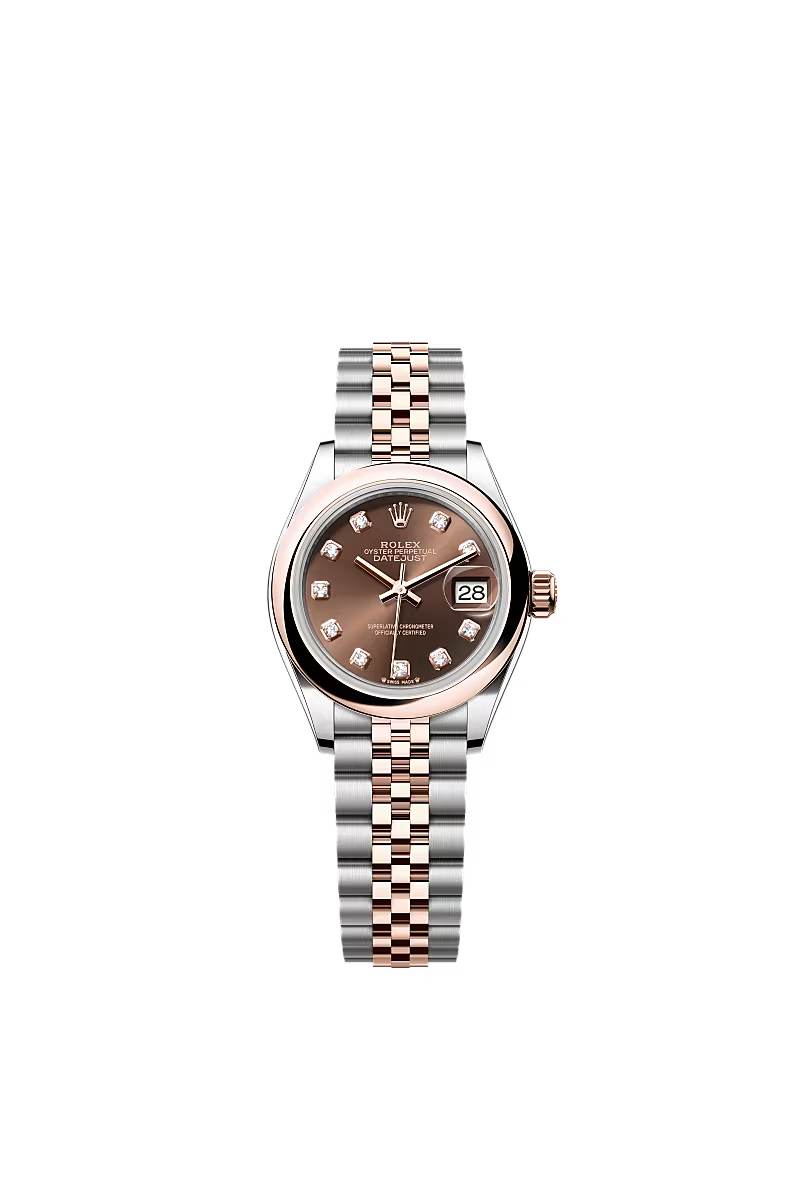 Ladies’ Rolex Lady-Datejust 28 Ref. 279161 Chocolate Diamond Dial Automatic Watch with Jubilee Bracelet