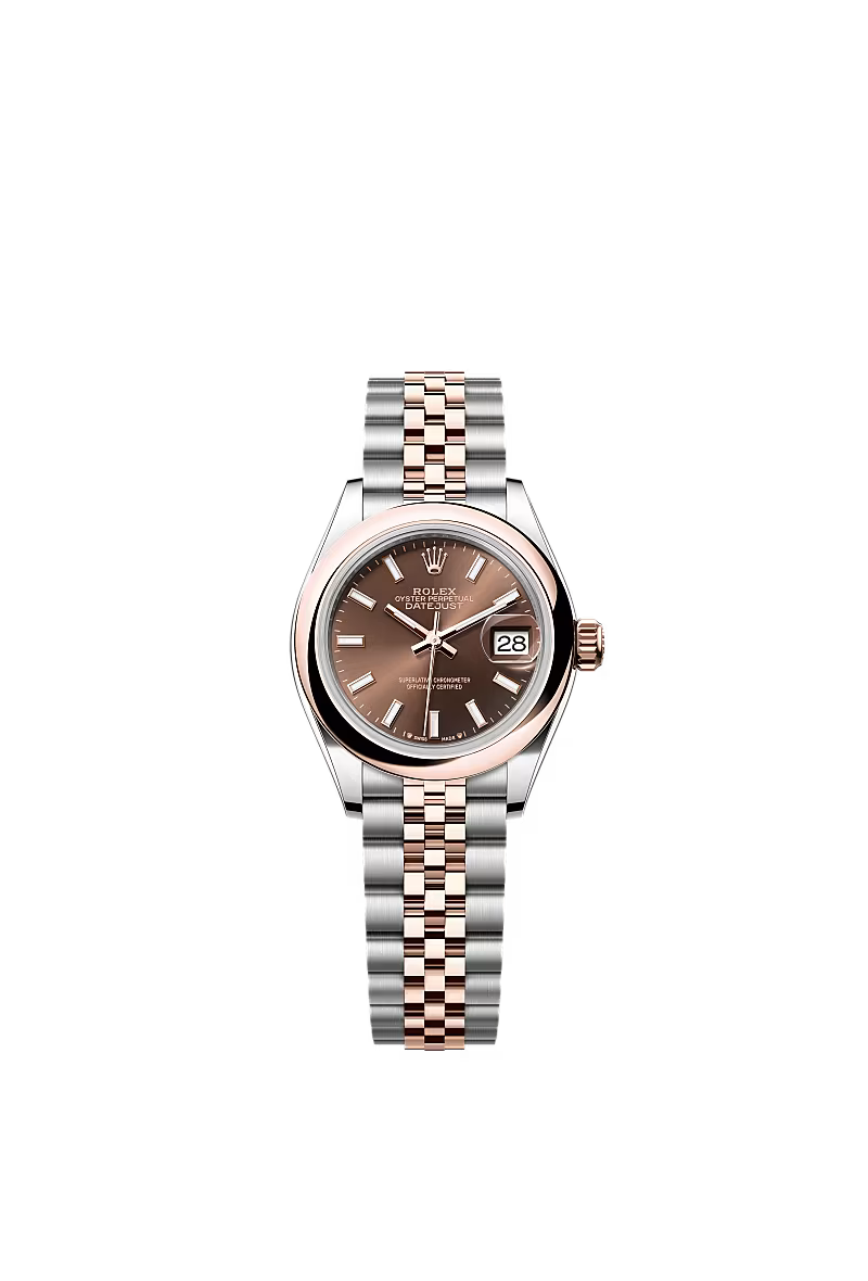 Ladies’ Rolex Lady-Datejust 28 Ref. 279161 Chocolate Dial Automatic Watch with Jubilee Bracelet - Zeuskicks
