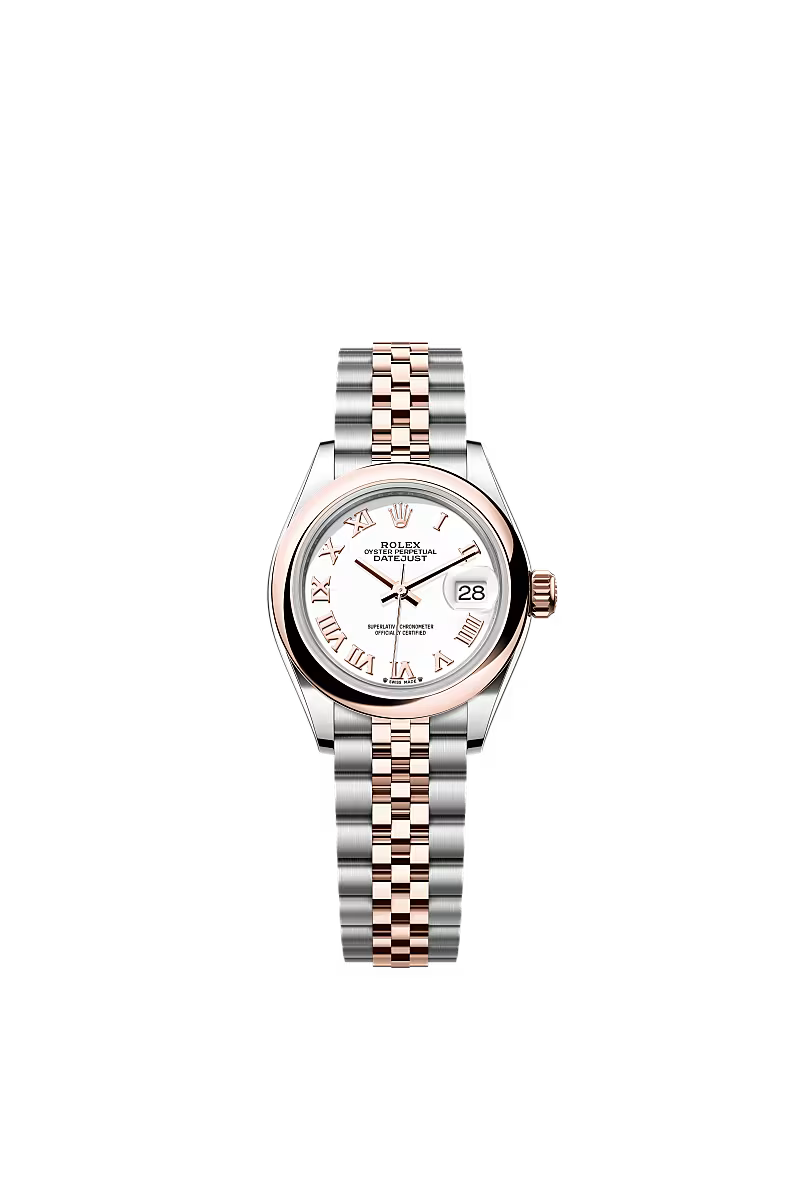 Ladies’ Rolex Lady-Datejust 28 Ref. 279161 White Dial Automatic Watch with Jubilee Bracelet - Zeuskicks