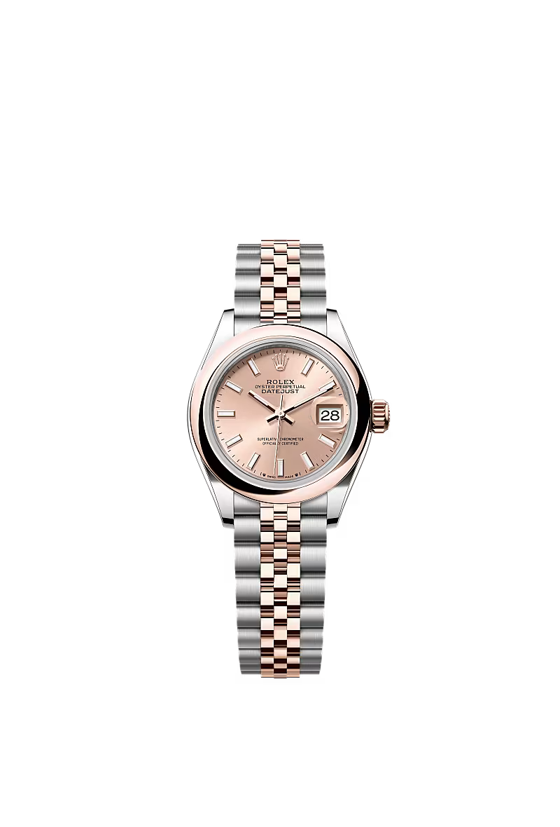 Ladies’ Rolex Lady-Datejust 28 Ref. 279161 Rosé Dial Automatic Watch with Jubilee Bracelet - Zeuskicks