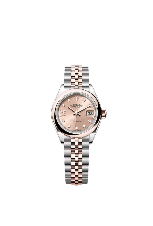 Ladies’ Rolex Lady-Datejust 28 Ref. 279161 Rosé-Colour Diamond Dial Automatic Watch with Jubilee Bracelet
