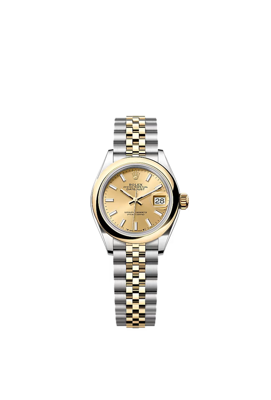 Women’s Rolex Lady-Datejust 279163 28mm Yellow Rolesor Champagne Dial Watch - Zeuskicks