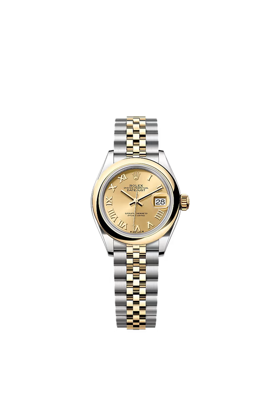 Women’s Rolex Lady-Datejust 279163 28mm Yellow Rolesor Champagne Dial Watch - Zeuskicks