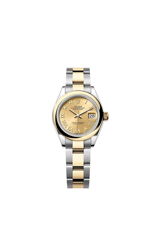 Women’s Rolex Lady-Datejust 279163 28mm Yellow Rolesor Champagne Dial Watch - Zeuskicks