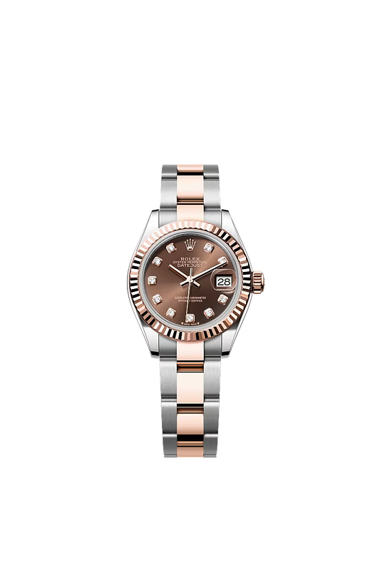 Ladies’ Rolex Lady-Datejust 28 Ref. 279171 Chocolate Diamond Dial Automatic Watch with Oyster Bracelet