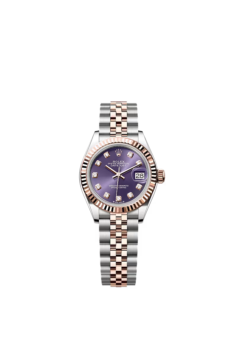 Ladies’ Rolex Lady-Datejust 28 Ref. 279171 Aubergine Diamond Dial Automatic Watch with Jubilee Bracelet