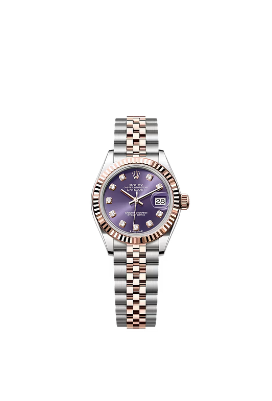 Ladies’ Rolex Lady-Datejust 28 Ref. 279171 Aubergine Diamond Dial Automatic Watch with Jubilee Bracelet