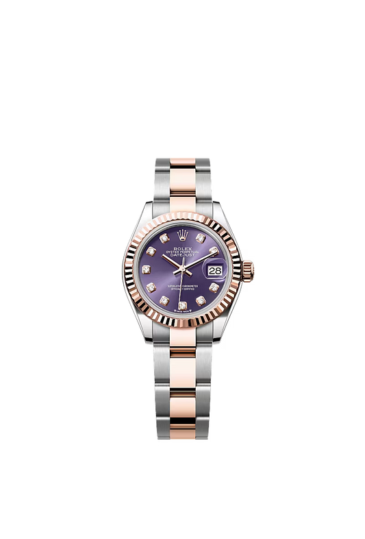Ladies’ Rolex Lady-Datejust 28 Ref. 279171 Aubergine Diamond Dial Automatic Watch with Oyster Bracelet