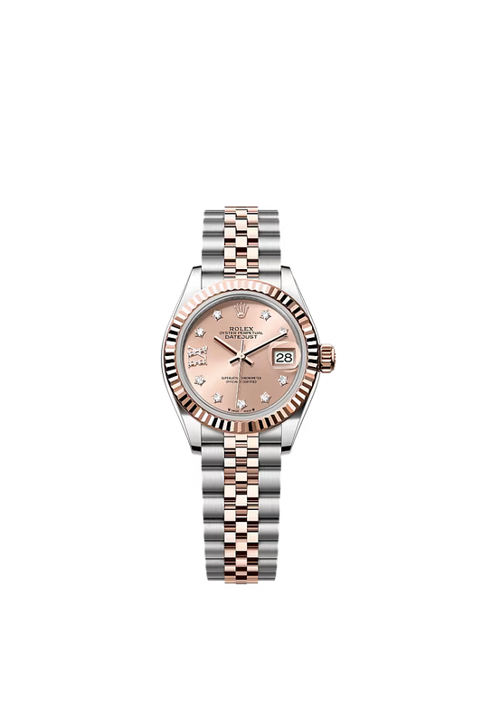 Ladies’ Rolex Lady-Datejust 28 Ref. 279171 Rosé Diamond Dial with Roman IX Automatic Watch with Jubilee Bracelet