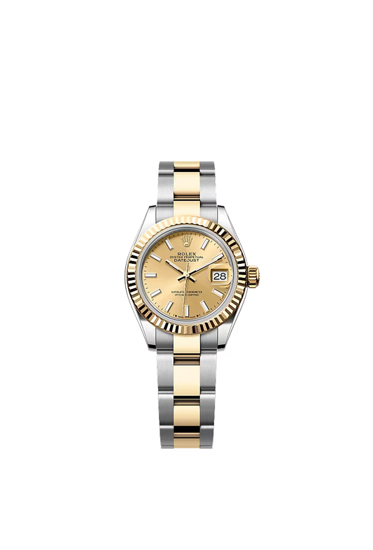 Women’s Rolex Lady-Datejust 279173 28mm Yellow Rolesor Champagne Dial Watch - Zeuskicks