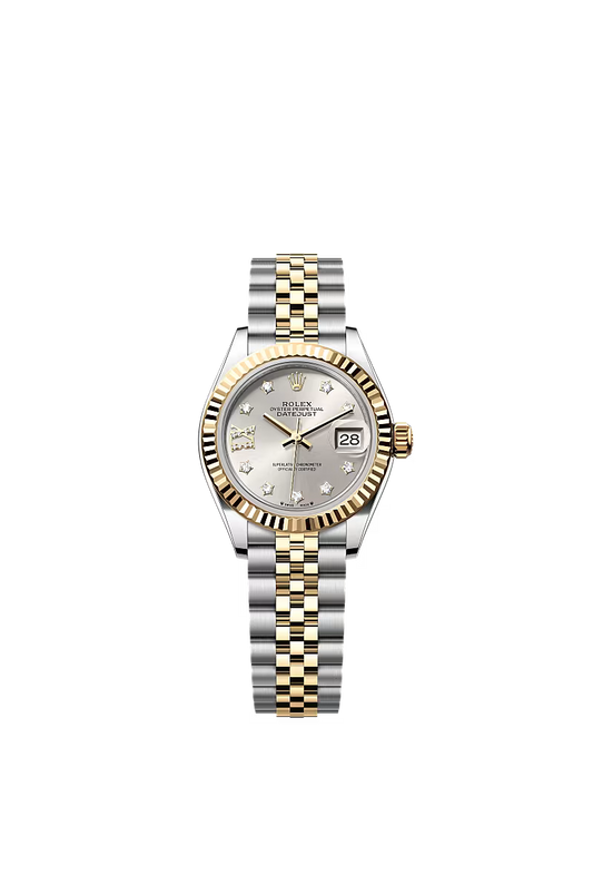 Ladies’ Rolex Lady-Datejust 28 mm Oystersteel & Yellow Gold – 279173 – Silver Diamond Dial with Roman IX - Zeuskicks