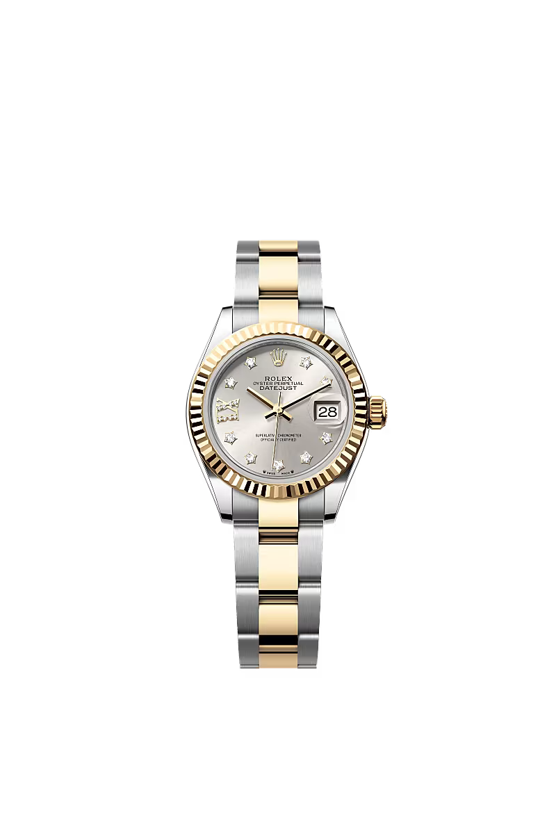 Ladies’ Rolex Lady-Datejust 28 mm Oystersteel & Yellow Gold – 279173 – Silver Diamond Dial - Zeuskicks