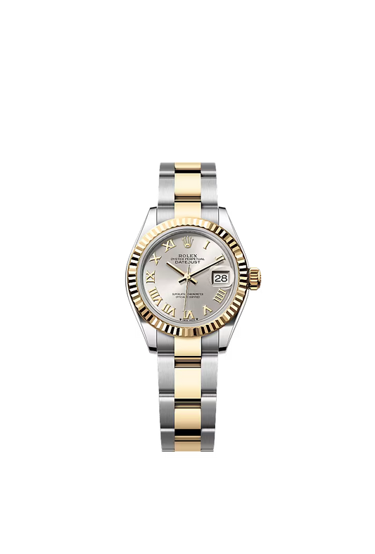 Women’s Rolex Lady-Datejust 279173 28mm Yellow Rolesor Silver Dial Watch - Zeuskicks