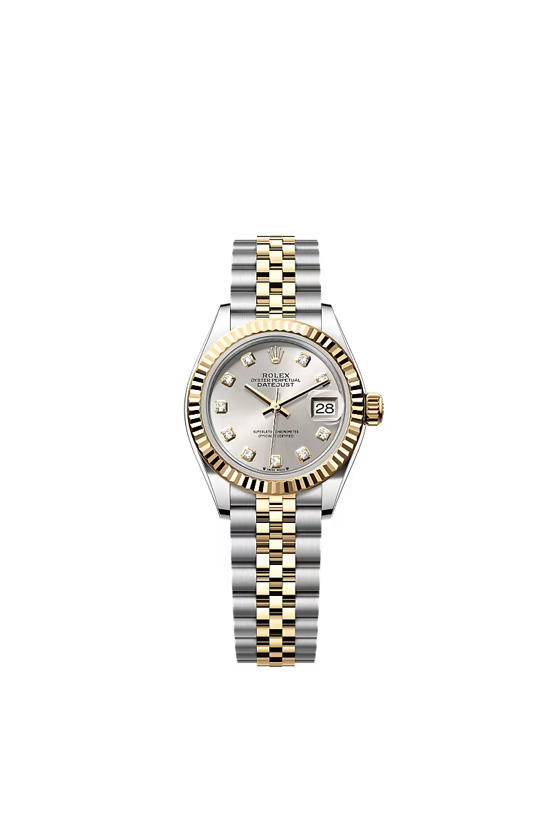 Ladies’ Rolex Lady-Datejust 28 mm Oystersteel & Yellow Gold – 279173 – Silver Diamond Dial - Zeuskicks
