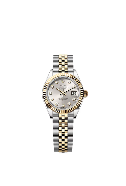 Ladies’ Rolex Lady-Datejust 28 mm Oystersteel & Yellow Gold – 279173 – Silver Diamond Dial - Zeuskicks