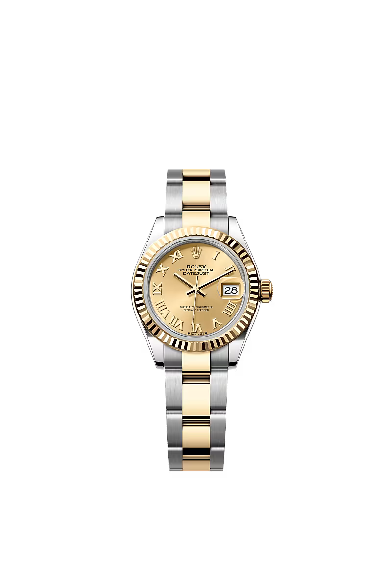 Women’s Rolex Lady-Datejust 279173 28mm Yellow Rolesor Champagne Dial Watch - Zeuskicks