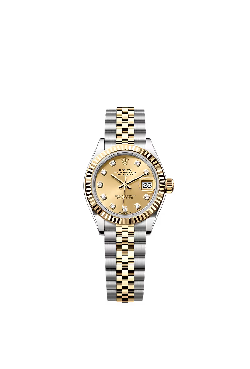 Ladies’ Rolex Lady-Datejust 28 mm Oystersteel & Yellow Gold – 279173 – Champagne Diamond Dial - Zeuskicks