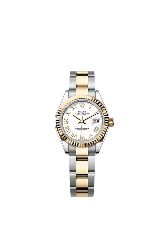 Women’s Rolex Lady-Datejust 279173 28mm Yellow Rolesor White Dial Watch - Zeuskicks