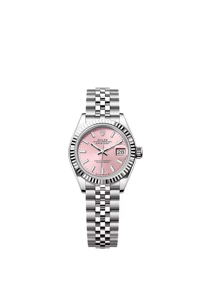 Women’s Rolex Oystersteel & White Gold Fluted Bezel Watch – 279174 - Zeuskicks