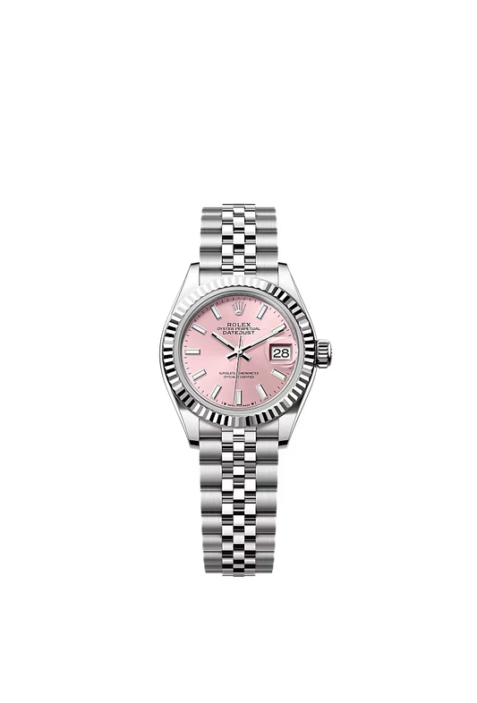 Women’s Rolex Oystersteel & White Gold Fluted Bezel Watch – 279174 - Zeuskicks