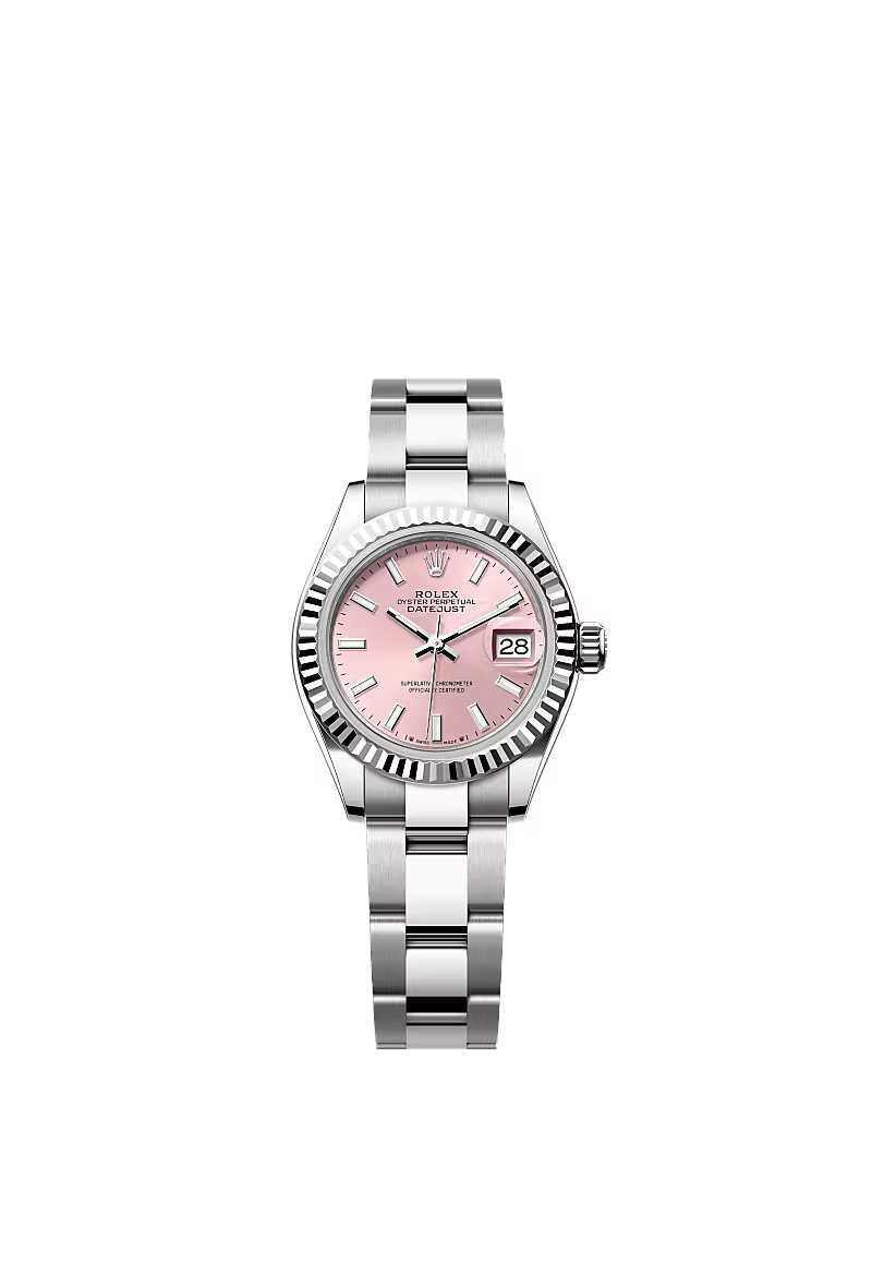 Women’s Rolex Lady-Datejust 279174 White Rolesor Pink Dial Oyster Automatic Watch - Zeuskicks