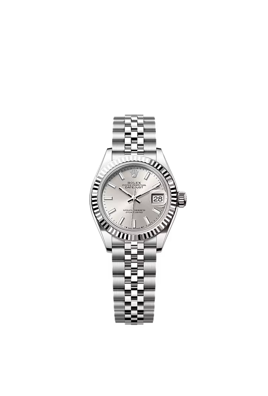 Women’s Rolex Oystersteel & White Gold Fluted Bezel Watch – 279174 - Zeuskicks