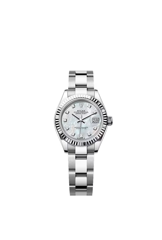 Women’s Rolex Lady-Datejust 279174 White Rolesor White Mother-of-Pearl Diamond Dial Oyster Automatic Watch - Zeuskicks