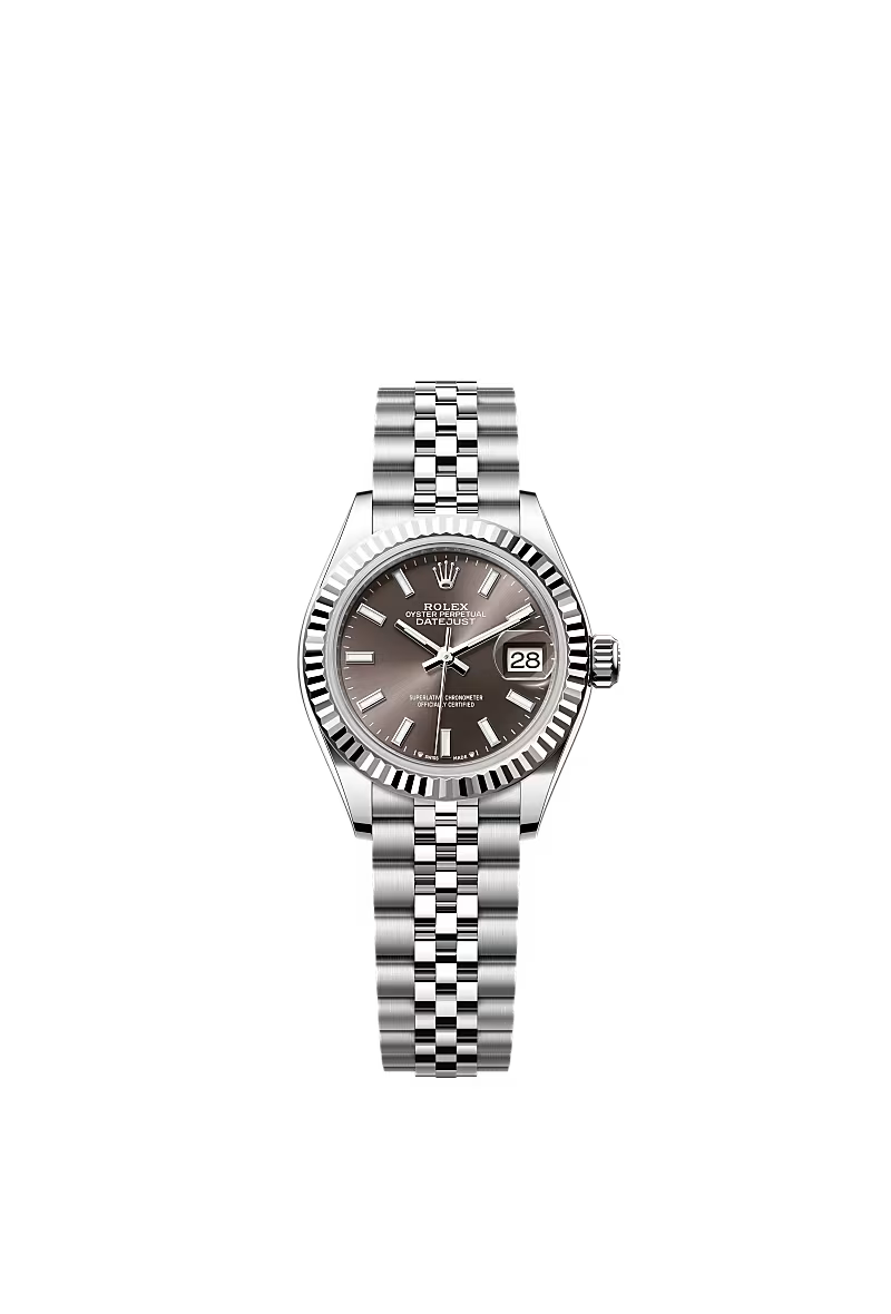 Women’s Rolex Oystersteel & White Gold Fluted Bezel Watch – 279174 - Zeuskicks