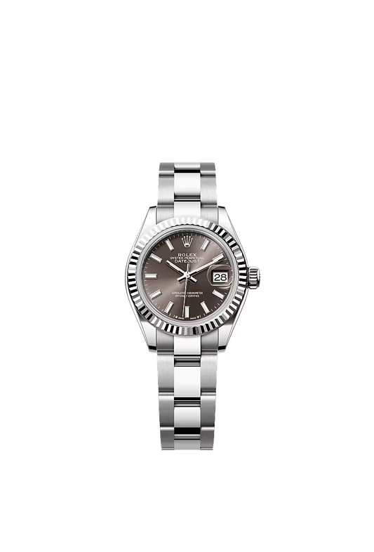 Women’s Rolex Lady-Datejust 279174 White Rolesor Dark Grey Dial Oyster Automatic Watch - Zeuskicks