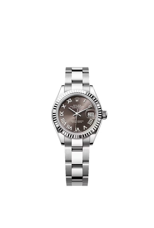 Women’s Rolex Lady-Datejust 279174 White Rolesor Dark Grey Dial Oyster Automatic Watch - Zeuskicks