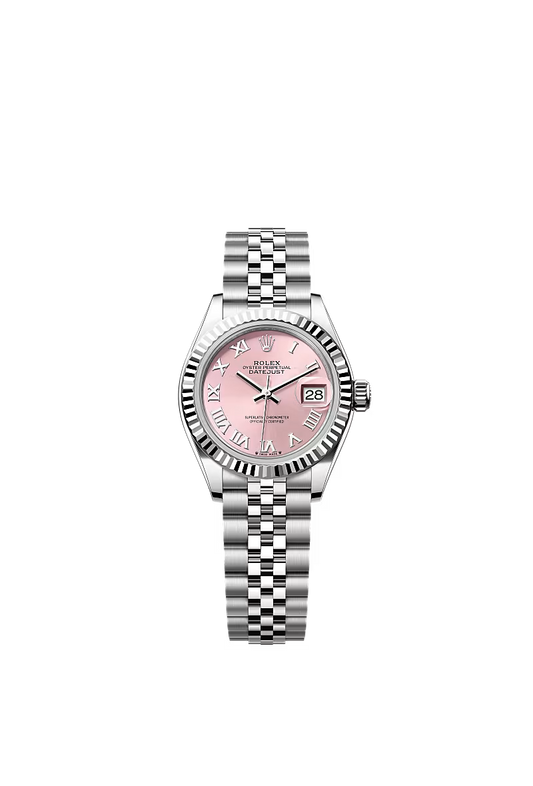 Women’s Rolex Lady-Datejust 28mm Oystersteel & White Gold Fluted Bezel Watch – 279174 - Zeuskicks