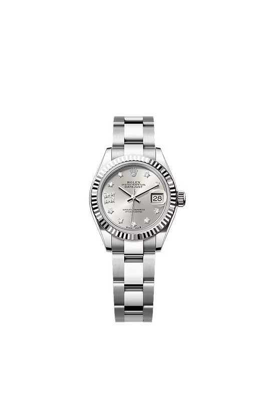 Women’s Rolex Lady-Datejust 279174 White Rolesor Silver Diamond Dial Oyster Automatic Watch - Zeuskicks