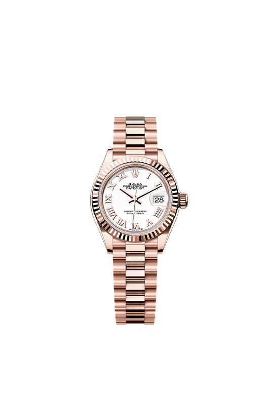 Women’s Rolex Lady-Datejust 28 mm Everose Gold – White Dial, Reference 279175 - Zeuskicks